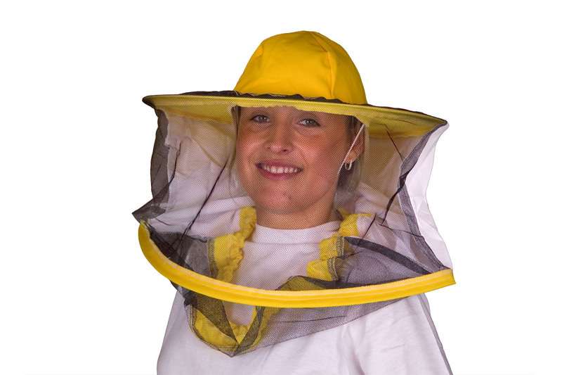 Kapelusz pszczelarski otwierany górą z materiałem