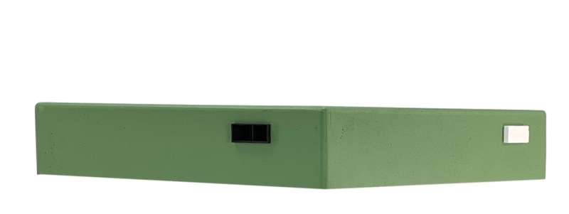 Daszek styropianowy wysoki z wentylacją Dadant,WL12,DNM/ZANDER malowany- zielony