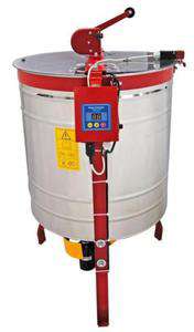 Miodarka diagonalna, 3- plastrowa, ręczno - elektryczna, kosz uniwersalny,(Fi 500mm)