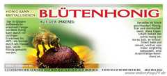 Etykieta niemieckojęzyczna na miód wielokwiatowy