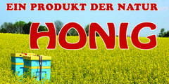 Baner reklamowy niemieckojęzyczny 2x1m