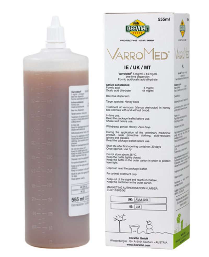 VarroMed 555ml płyn BeeVital zwalczanie dręcza pszczelego