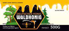 Etykiety niemieckojęzyczne na miód leśny Waldhonig 100szt