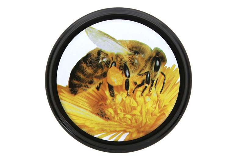 Nakrętka DUŻA FI 82/6 Pszczoła z pyłkiem 50 szt.