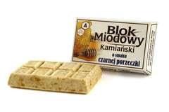 Blok Miodowy Kamiański o smaku czarnej porzeczki 100g