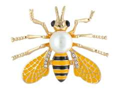 Broszka ozdobna Pszczoła z perłą