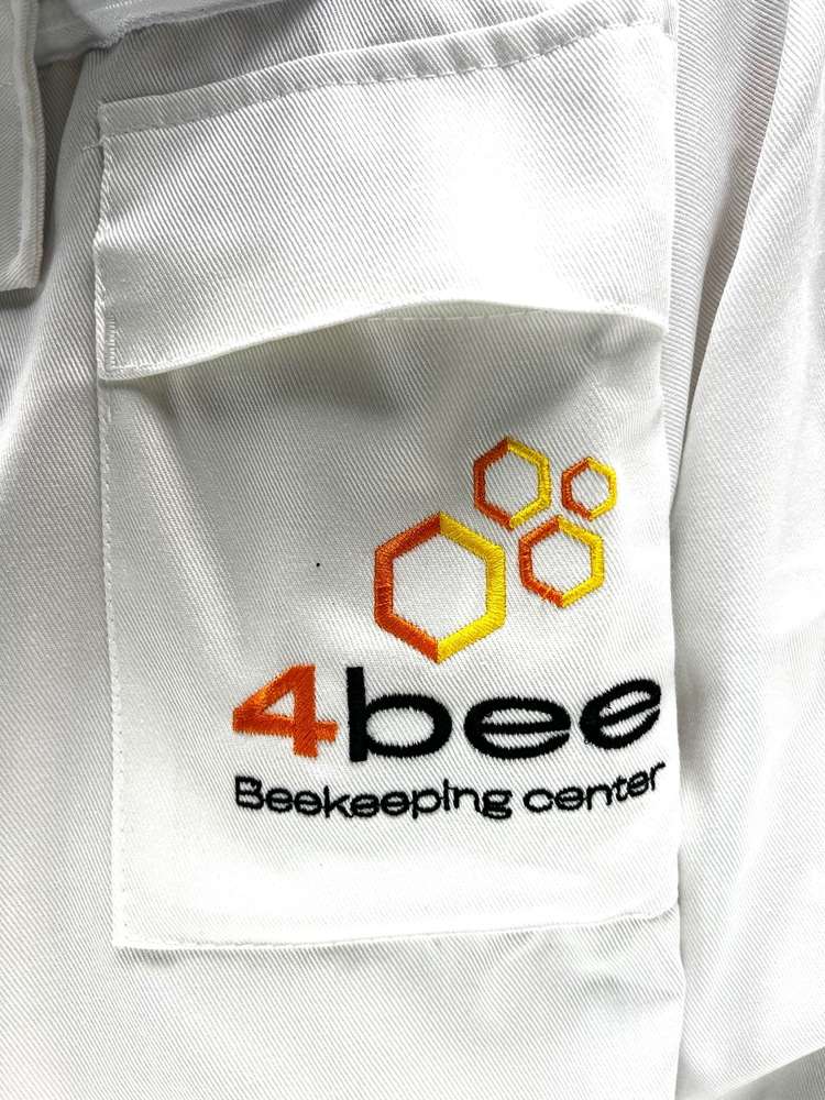 Bluza pszczelarska 4BEE rozpinana z kapeluszem M - biała