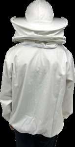Bluza pszczelarska 4BEE rozpinana z kapeluszem XL - biała