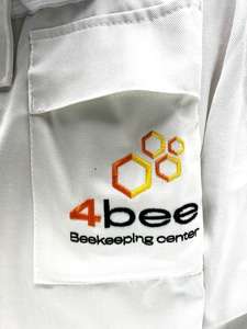 Bluza pszczelarska 4BEE rozpinana z kapeluszem XXL - biała