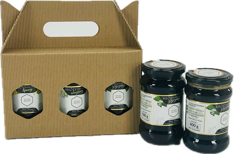 Komplet 10 sztuk kartoników na 3 słoiki 315ml lub 370ml