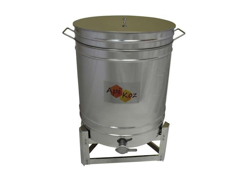 Odstojnik nierdzewny z sitem 150l, zawór 6/4" 