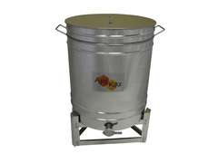 Odstojnik nierdzewny z sitem 150l, zawór 6/4" 