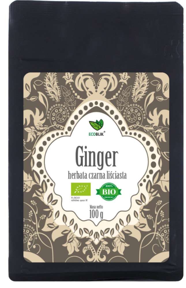 Herbata czarna liściasta z imbirem-GINGER 100g