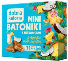 Mini Batoniki z nerkowców, bez cukru, smak Pina Colada