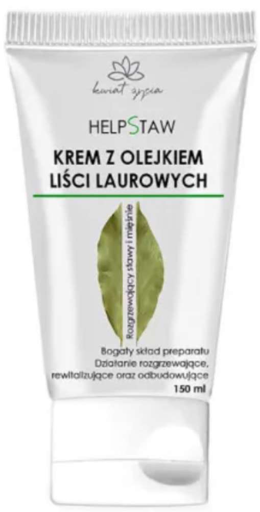Krem rozgrzewający z olejem laurowym 200ml Kwiat Życia