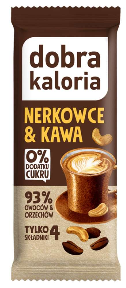 Baton Dobra Kaloria Orzech i Kawa 35g
