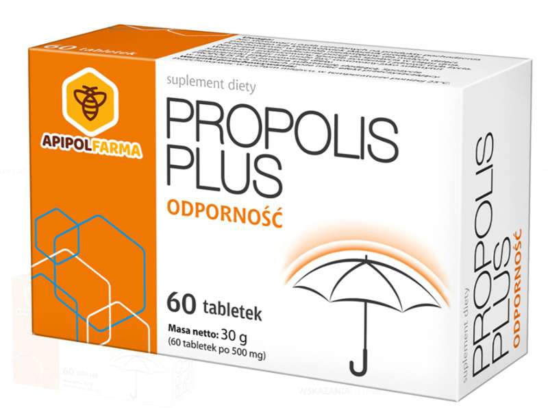 Propolis Plus Tabletki z pyłkiem i propolisem 60 szt