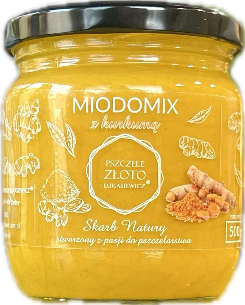 Miód (miodomix) z kurkumą 500g Miód (miodomix) z kurkumą 500g