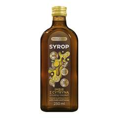 Syrop Imbir z Cytryną, Miodem i Inuliną 250ml Syrop Imbir z Cytryną, Miodem i Inuliną 250ml