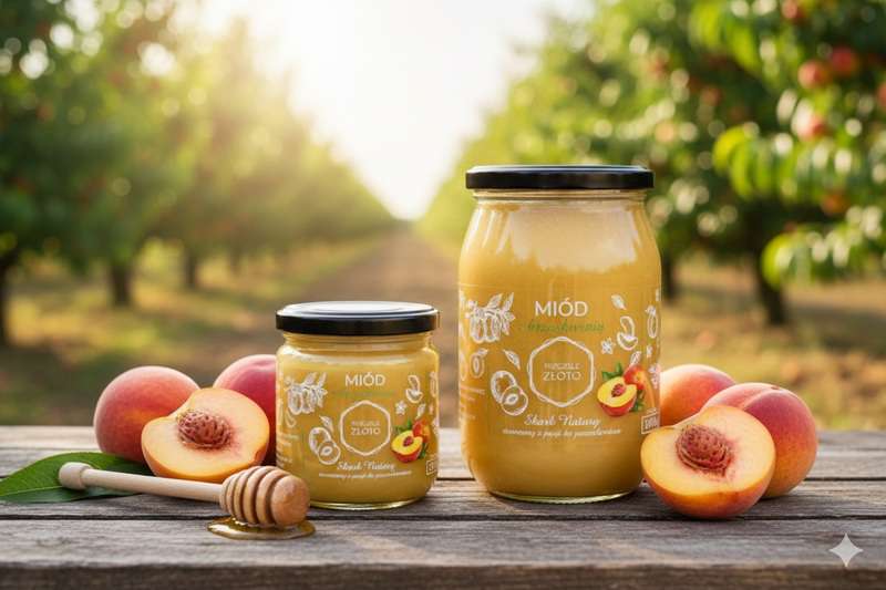 Miód z brzoskwinią 0,5kg