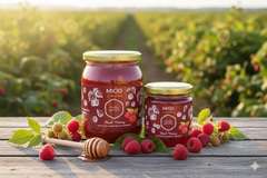 Miód z maliną 0,5kg