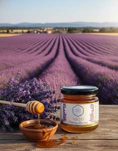 Miód Nektarowy Lawendowy 250g  Miody Świata Łukasiewicz®