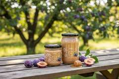 Miód ze śliwką 1,05kg Pszczele Złoto Łukasiewicz®