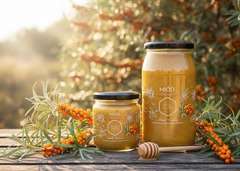 Miód z Rokitnikiem 500g Pszczele Złoto Łukasiewicz®