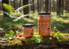 Miód z poziomką 1,05kg Pszczele Złoto Łukasiewicz®