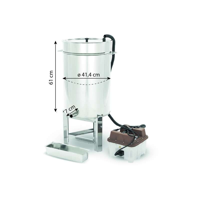 Topiarka do wosku 70L z wytwornicą pary i stojakiem