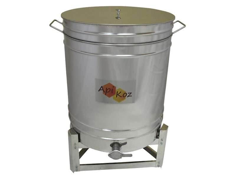 Odstojnik nierdzewny  z sitem 200 L, zawór 6/4"