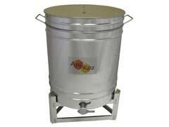 Odstojnik nierdzewny  z sitem 200 L, zawór 6/4"