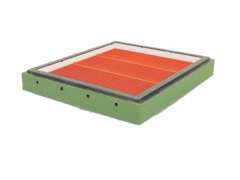 Segmentowy poławiacz pyłku do dennicy higienicznej Dadant - zielony