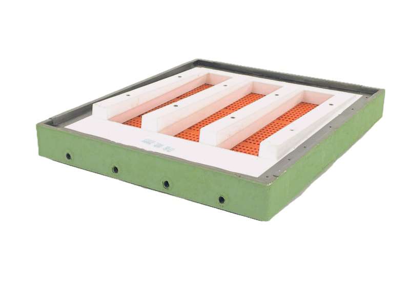 Segmentowy poławiacz pyłku do dennicy higienicznej Dadant - zielony