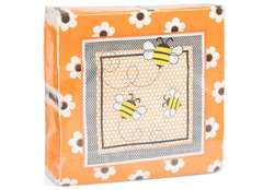 Serwetki  Pszczoły & Pomarańczowy kwiat- opakowanie 50szt