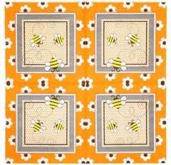 Serwetki  Pszczoły & Pomarańczowy kwiat- opakowanie 50szt