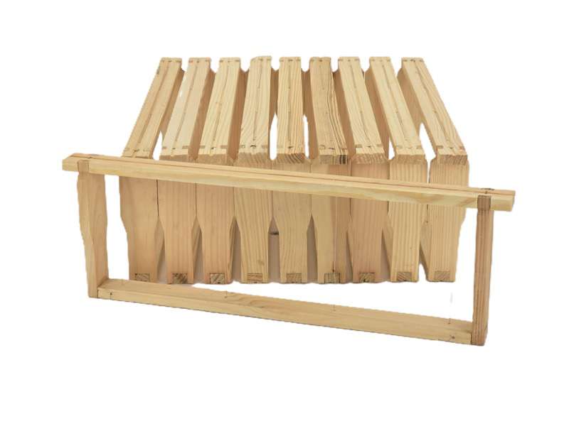 Ramka wielkopolska półnadstawkowa zmontowana z drutem nierdzewnym