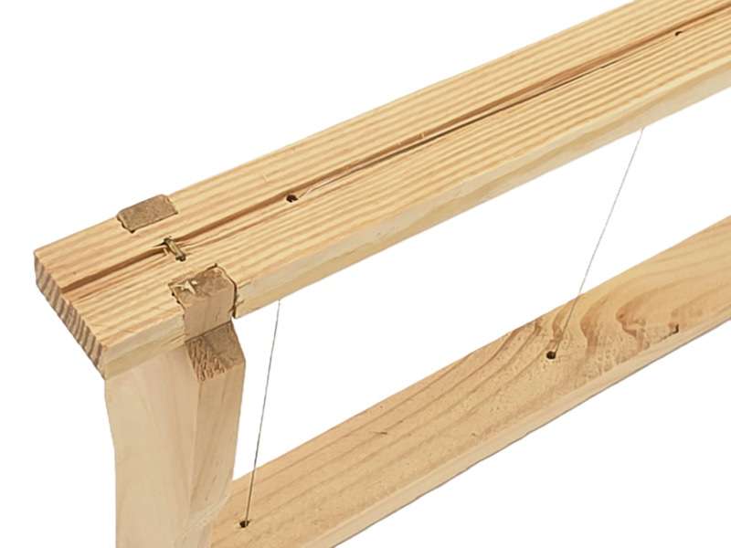 Ramka wielkopolska półnadstawkowa zmontowana z drutem nierdzewnym