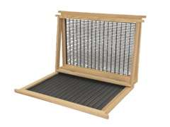 Izolator 1 ramkowy z kratą odgrodową Dadant, drewniany