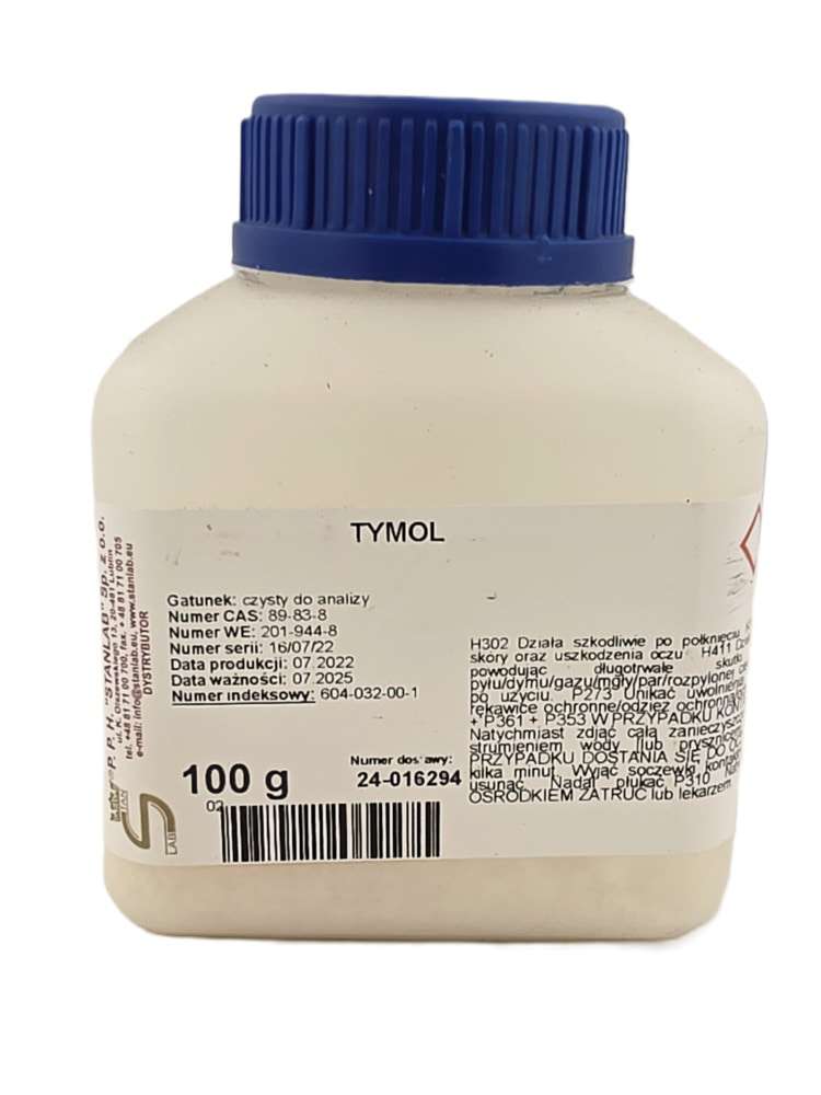 Tymol do wyrobu środków dla pszczelarstwa Tymol dla pszczelarzy