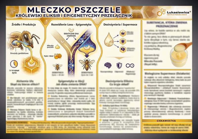 Tablica edukacyjna 60x42cm- MLECZKO PSZCZELE