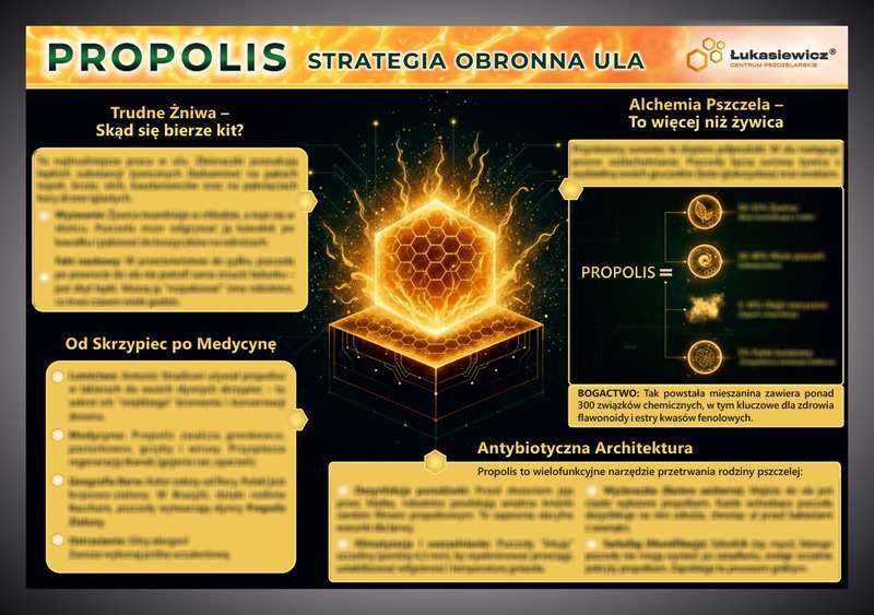 Tablica edukacyjna 60x42cm- PROPOLIS (KIT PSZCZELI)