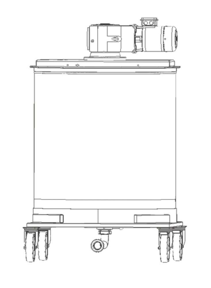 CFM Urządzenie do kremowania i mieszania miodu 1000 kg ze stojakiem