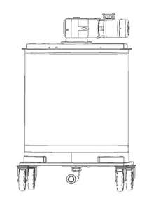 CFM Urządzenie do kremowania i mieszania miodu 1000 kg ze stojakiem