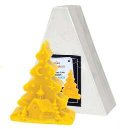 Forma silikonowa CHOINKA Z KOŚCIOŁEM 12cm