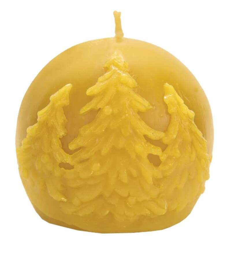 Forma silikonowa KULA ZE ŚWIERKAMI 6,5cm