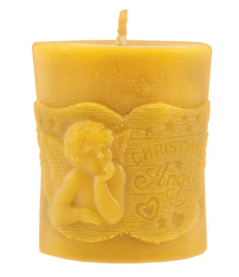 Forma silikonowa ŚWIECA Z ANIOŁEM 7cm