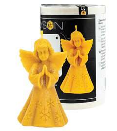 Forma silikonowa ANIOŁ ZE ŚNIEŻYNKĄ DUŻY 14cm