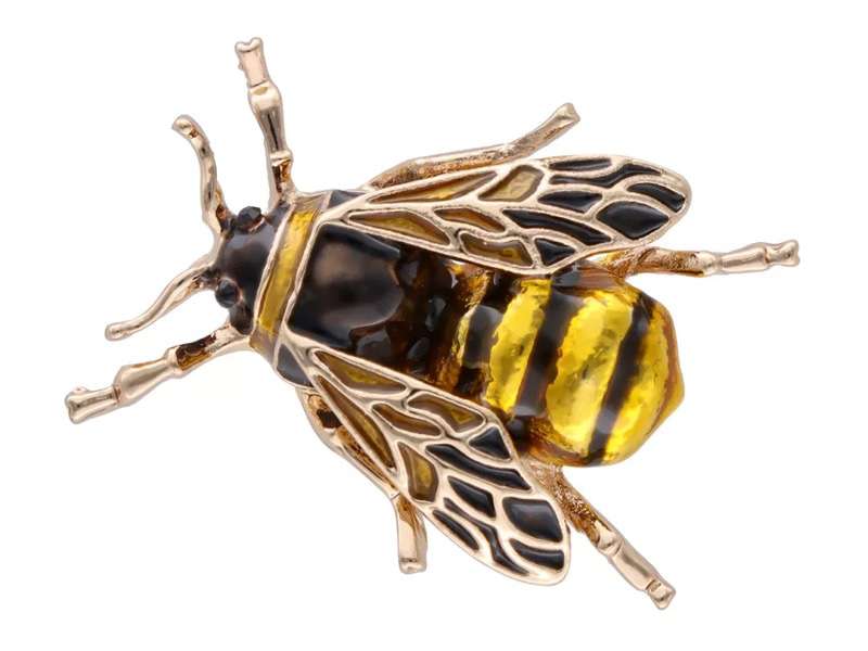 Broszka Pszczoła Miodna złota Broszka Pszczoła Miodna złota