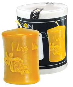 Forma silikonowa ŚWIECA "I LOVE YOU" 8cm